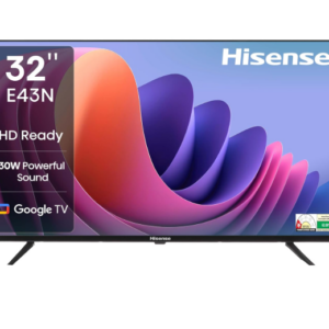 Hisense 32E43N 32 Inch Full HD, 768p, 60 Hz, 30W Powerful Sound, Super Bright Panel, HDR 10, Dolby Audio.